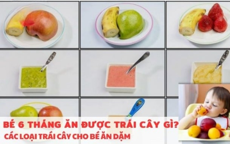 Trái cây nghiền rau củ mềm giúp bé dễ ăn dặm